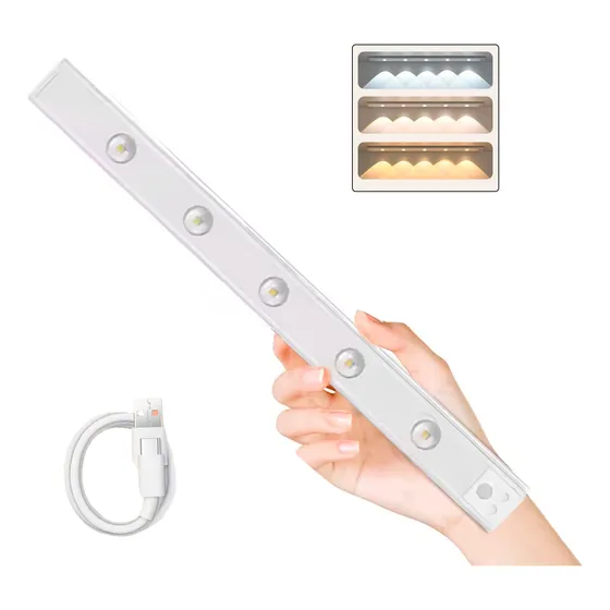 Lámpara Led Con Sensor De Luz Recargable Usb Magnética 60 Cm