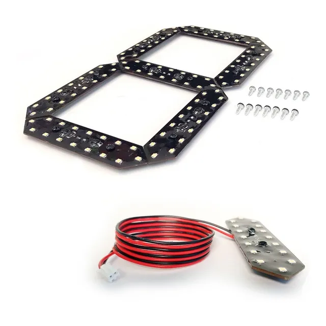 Digito Led Blanco Smd 7 Segmentos 9 1/4'' Gasolinera Reloj