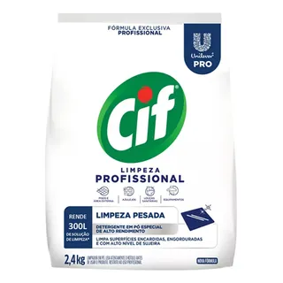 Limpador Em PĂł Limpeza Profissional 2,4kg Cif Limpador Em PĂł Limpeza Profissional 2,4kg Cif