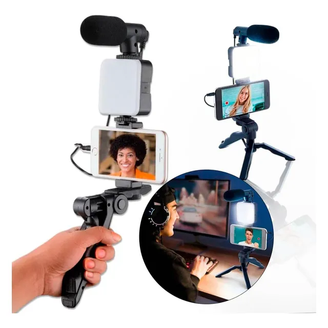 Kit Grabar Video Estabilizador Reflex Celular Para Videoblog