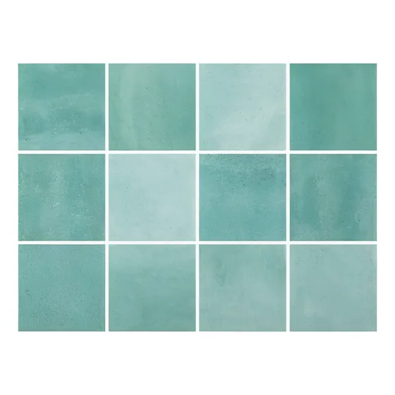 Revestimento Noronha Jade Piscina 7,5x7,5 Eliane Cx Com 1,59 Verde-claro