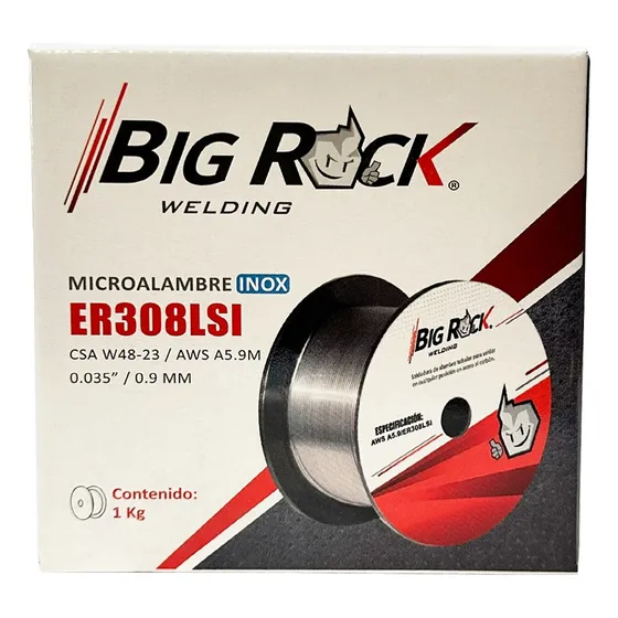 Rollo De  Microalambre  Inox 308-.035 (1 Kgs) Gas - Big Rock