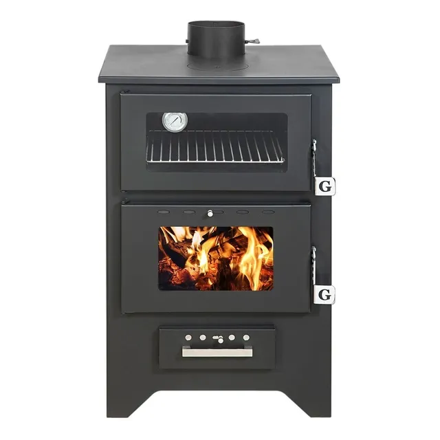 Calefactor Con Horno A Leña Mg450  14,8 Kw  Hasta 140 M2