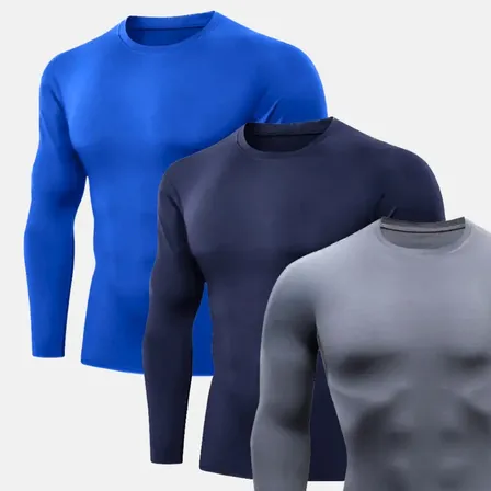 Blusa Camisa Proteção Kit 3 Uv50+ Kit Térmico Cor Lisas Uvb.
