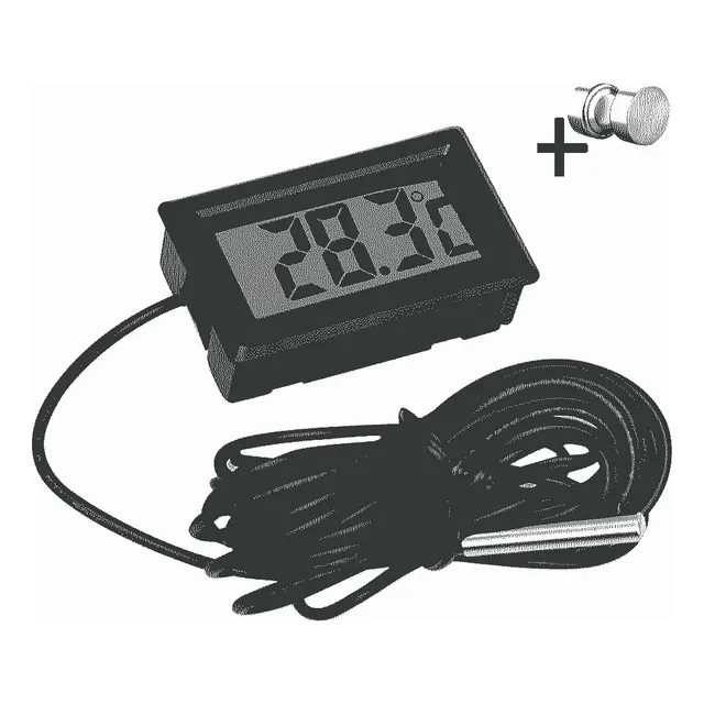 Kit 2 Termometro Digital Nevera Incubadora Acuario
