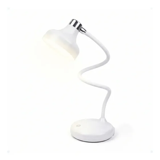 Luminária De Mesa Abajur Quarto Articulável Led Touch Escritório Leitura Recarregável Shopthis