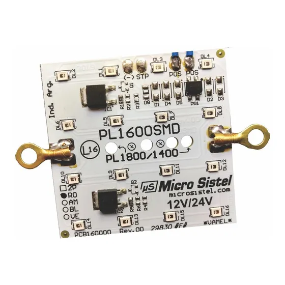 Placa Led Para Faro Baiml 1600 / 1400 - 16 Leds - Bitension