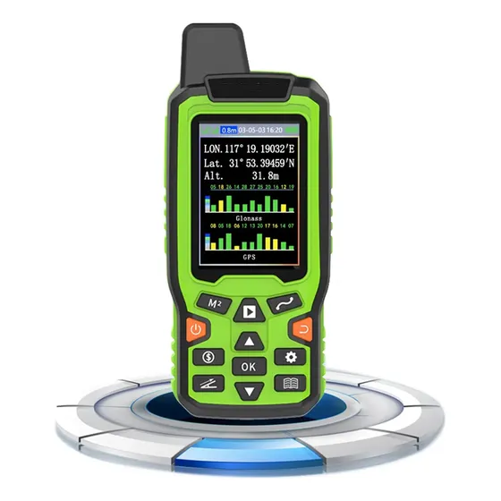 Gps Portátil Alta Precisión Para Topografía Y Medición Verde América Del Norte