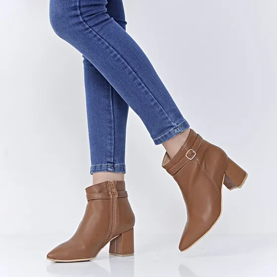 Bota Caña Corta Mujer Lady Comfort Elegante