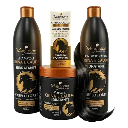 Kit Crina De Cavalo Maycrene Crescimento Rápido + Sérum