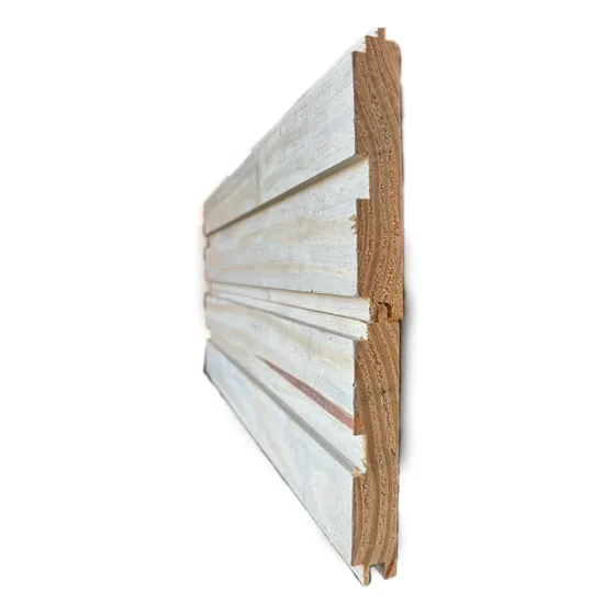Tabla Machimbrada Doble Listón Pino 