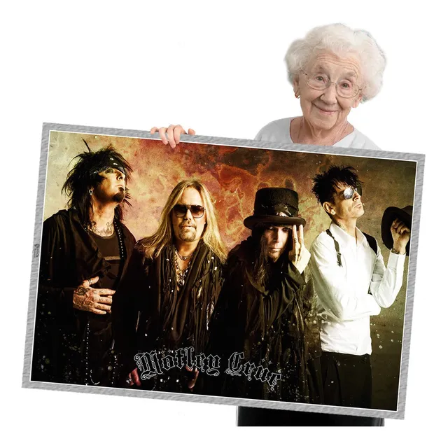 Poster Quadro Sem Moldura Motley Crue 15 A1 84x60cm