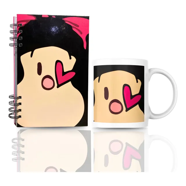 Agenda Y Taza Mafalda- Personalizado (agenda 14x22cm)