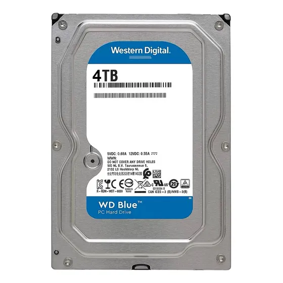 Disco Duro Hdd Interno Wd Blue 4tb 3.5 5400rpm 256mb