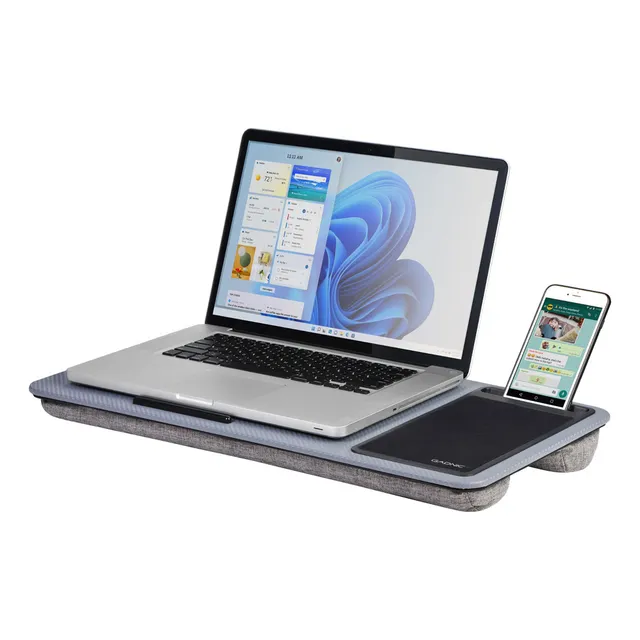 Soporte Mesa Para Notebook Gadnic Antideslizante Mouse Pad Color Gris