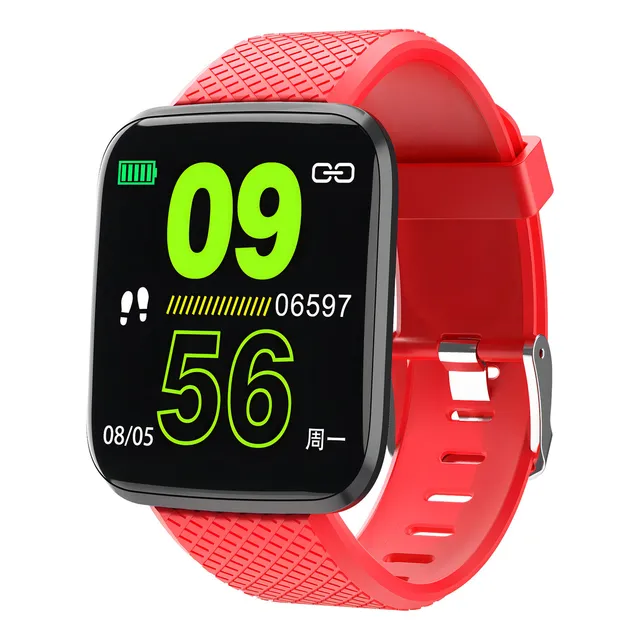 SMART WATCH GTC SWG-003 RELOJ INTELIGENTE COLOR DE LA CAJA ROJA COLOR DE LA MALLA ROJO