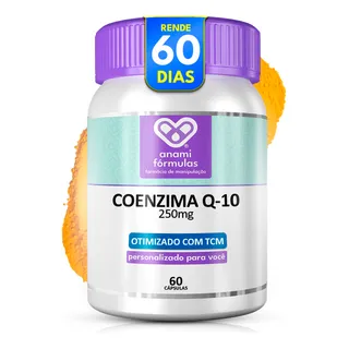 Coenzima Q10 Com Tcm 250mg 60 CĂĄpsulas Coenzima Q10 Com Tcm 250mg 60 CĂĄpsulas
