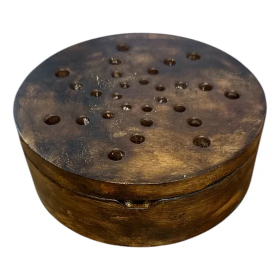Porta Espiral De Cemento Marron Madera Con Soporte
