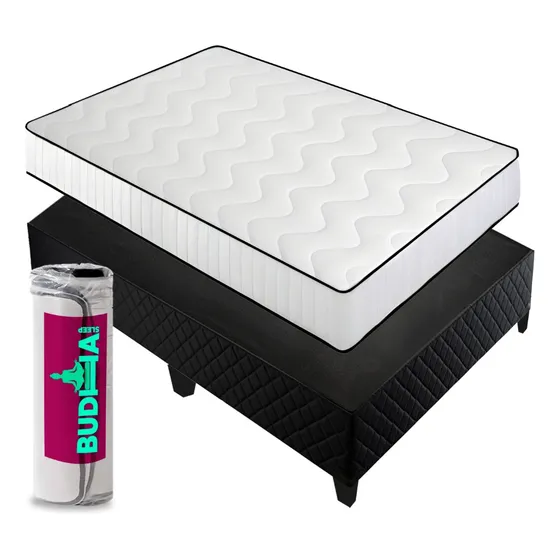 Sommier 100% Espuma D28 2 Plaza Budha Sleep 14 Alta Densidad