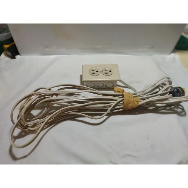 Extensión 8 Mtrs Con Toma Y Enchufe Trabajo Pesado Usado 