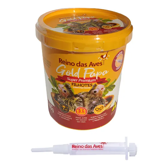 Papinha Gold Papa Filhotes Calopsita Papagaio Arara Pássaros