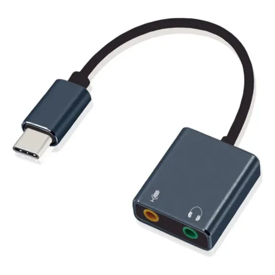 Adaptador Sonido Estéreo Argom Tipo C A 3.5mm Audio Microfon