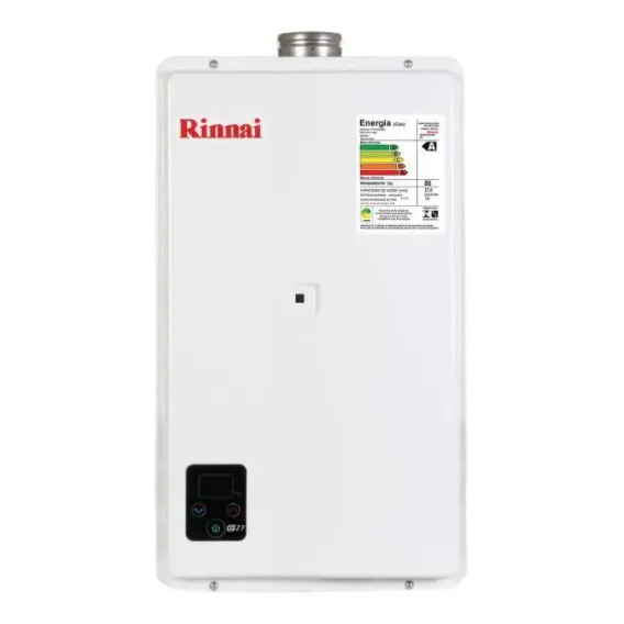 Aquecedor Auto Digital Rinnai Reue271fehbl3 Branco Glp 27l