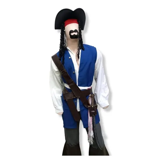 Disfraz De Pirata Jack Sparrow Para Adulto