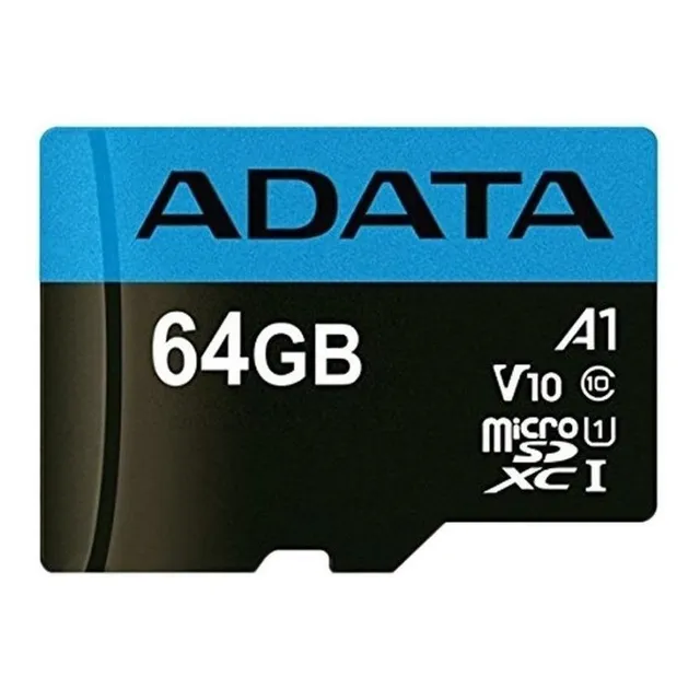 Tarjeta de memoria Adata AUSDX64GUICL10A1-RA1 Premier con adaptador SD 64GB