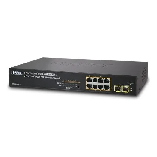 Switch Planet 8 p Poe Gerenc Gigabit +2 p Sfp GS-4210-8P2s