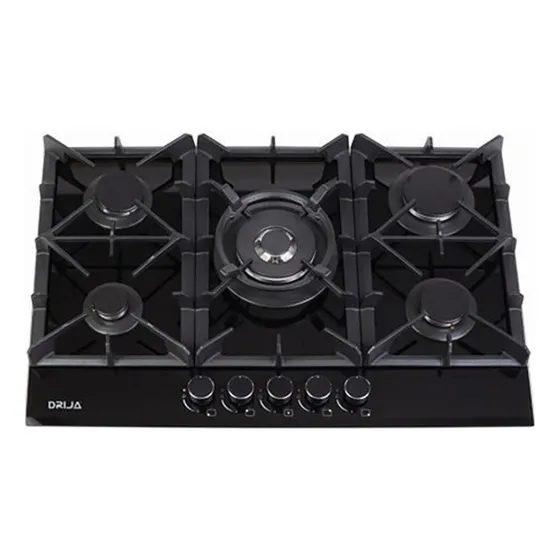 Tope D Cocina Vídrio Templado 5 Hornillas 10x76x51 Cm Drija