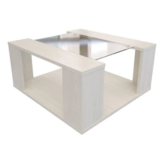 Mesa De Centro Con Vidrio Modelo Hood Maderkit
