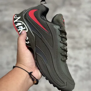 Nike shox rojos de gamuza hot sale