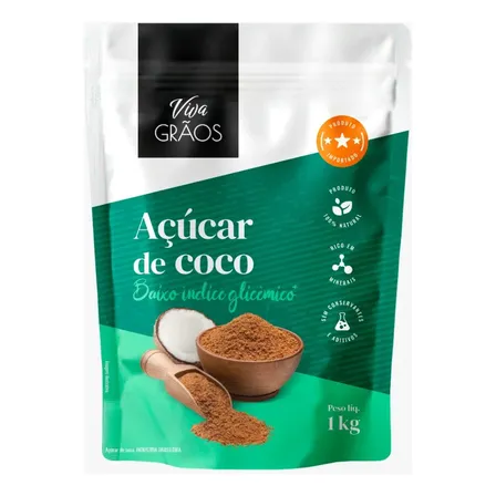 Açúcar De Coco 1kg - Viva Grãos