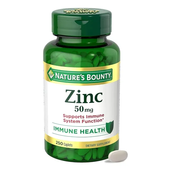 Suplemento Zinc 50mg 250 Pastillas Natures