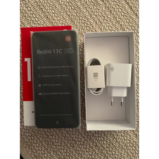 Celular Redmi 13c 5g Black 4gb Ram 128gb Rom Negro (Nuevo con caja abierta)