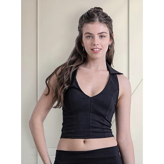 Top Bengalina Con Cuellito Mujer Play