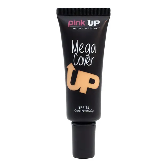 Base de maquillaje líquida Pink Up Mega Cover Mega Cover tono deep beige - 30mL 30g