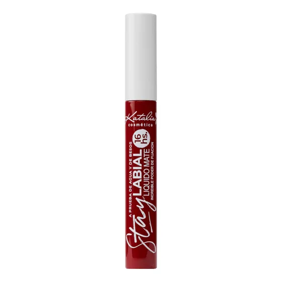 Labial Liquido Matte Katalia Stay 16 Hs De Duración Color Borgoña