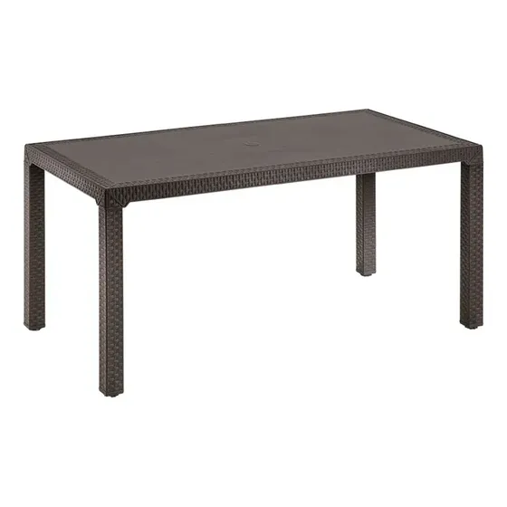 Mesa Ratan Rectangular 6 Puestos Marrón