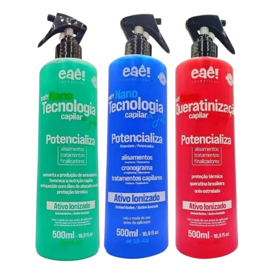 Kit Nanotecnologia Capilar A Jato Potencializa Cosmeticos