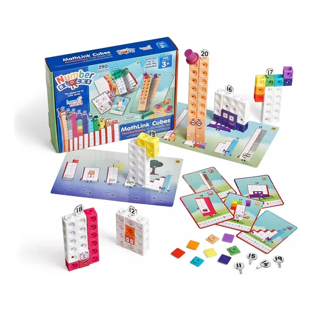 Juego Hand2mind Numberblocks Mathlink Cubes 11-20 Actividade