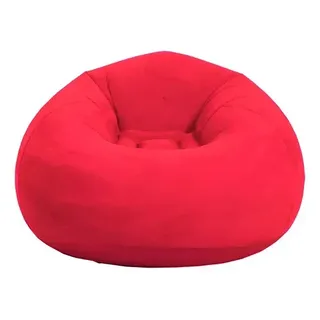 Sillón Inflable Aterciopelado Y Cómodo Fourtunate-Bee Color rojo