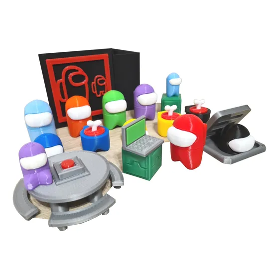Among Us Pack Regalo Muñecos Encastre 28 Piezas Compatible