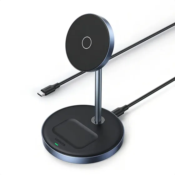 Ugreen Soporte Cargador 2 En 1 Magsafe Carga Inalambrica Color Negro | Cuotas sin interés