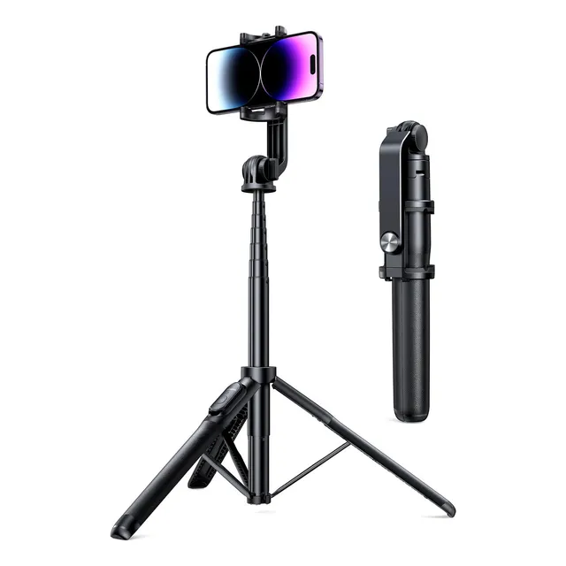 Ugreen Trípode Para Celular, Polo Selfie Stick 3 En 1, Extensible De 150cm, Portátil Trípie Para Celular Y Cámara Con Control Remoto, Para iPhone, Galaxy, Xiaomi Redmi, Motorola, Gopro, Cámara