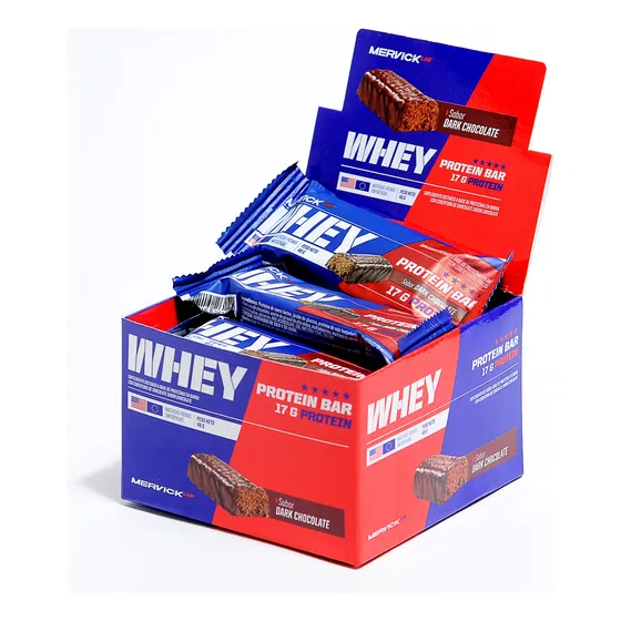Whey Protein Bar Caja 46 Gms X 12 Unid. Mervick