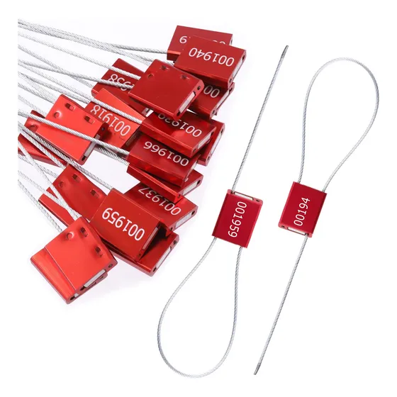Tanstic 20 Sello Seguridad Acero Rojo Cuerpo Aluminio Cable