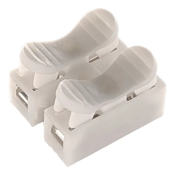 100x Conector Para Emenda Pressão 2 Vias Engate Rápido Duplo
