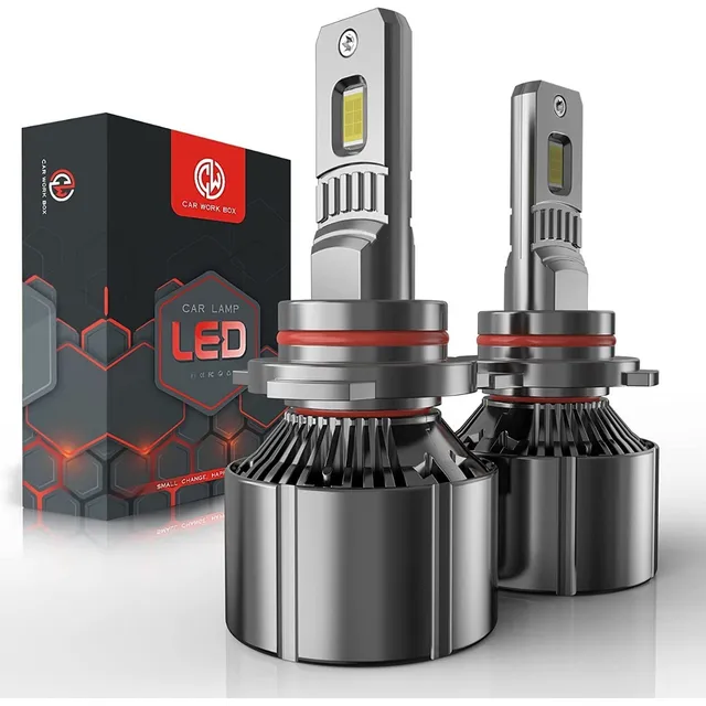 Par De Bombillos Led 9012 Para Faros Delanteros De 20000 Lm